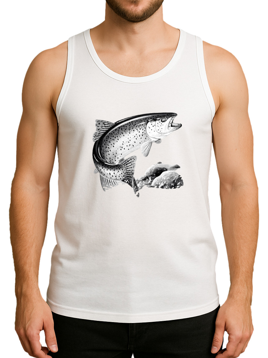 Solar Activated Tank Top for Men - UV Reactive Color Changing Shirt Sunlight - Picture 8 of 17