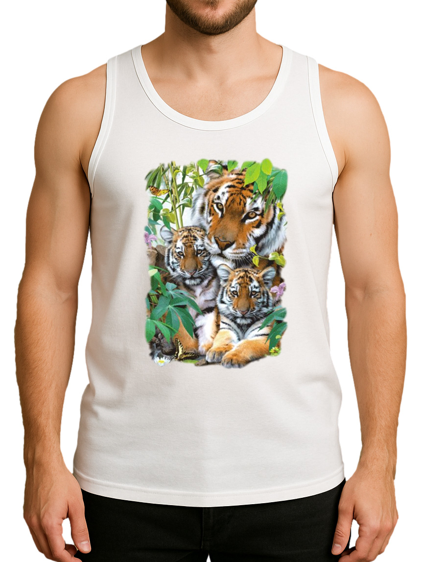 Solar Activated Tank Top for Men - UV Reactive Color Changing Shirt Sunlight - Picture 15 of 19