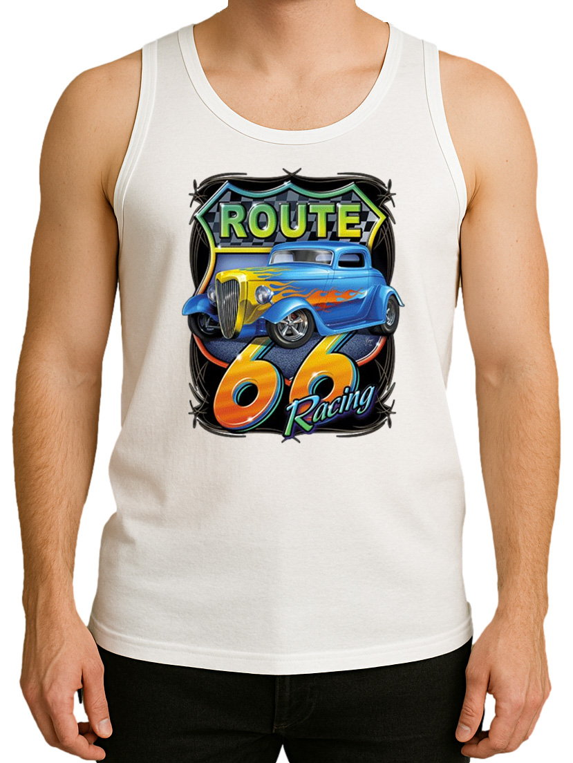 Solar Activated Tank Top for Men - UV Reactive Color Changing Shirt Sunlight - Picture 13 of 17