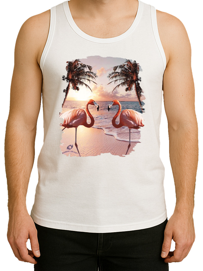 Solar Activated Tank Top for Men - UV Reactive Color Changing Shirt Sunlight - Picture 7 of 17